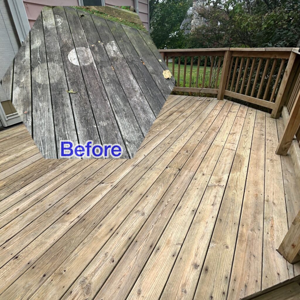 Deck cleaning