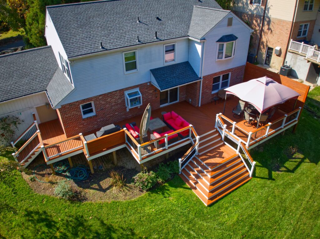 Deck staining